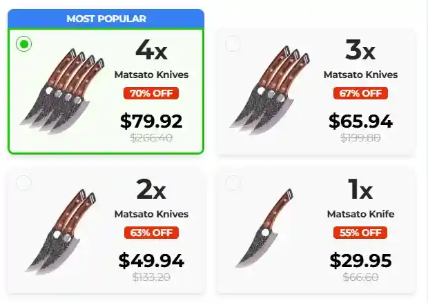 Order Matsato Knife — Special Discounted Price